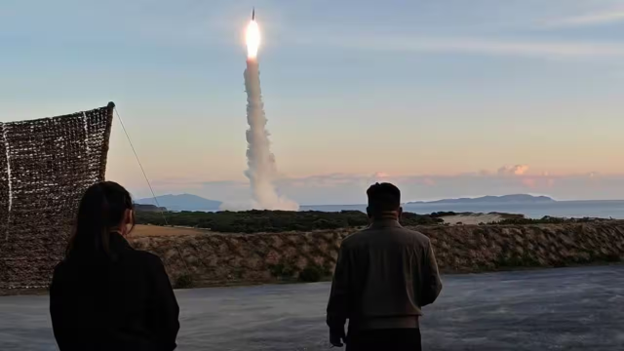 North Korea's Kim Jong Un Oversees Missile Launch, Pyongyang Claims Uses AI to Evade Defenses