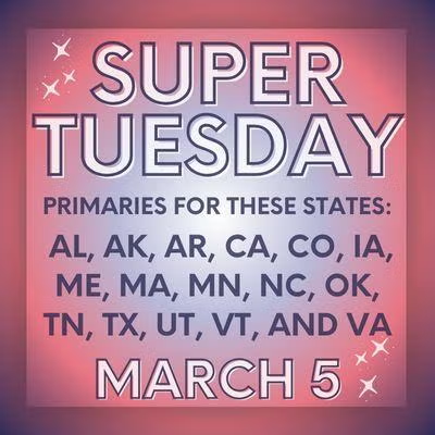 Super Tuesday 2026  The U.S. Primaries Begin
